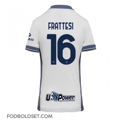 Inter Milan Davide Frattesi #16 Udebanetrøje Dame 2024-25 Kortærmet Inter Milan Davide Frattesi #16 Udebanetrøje Dame 2024-25 Kortærmet